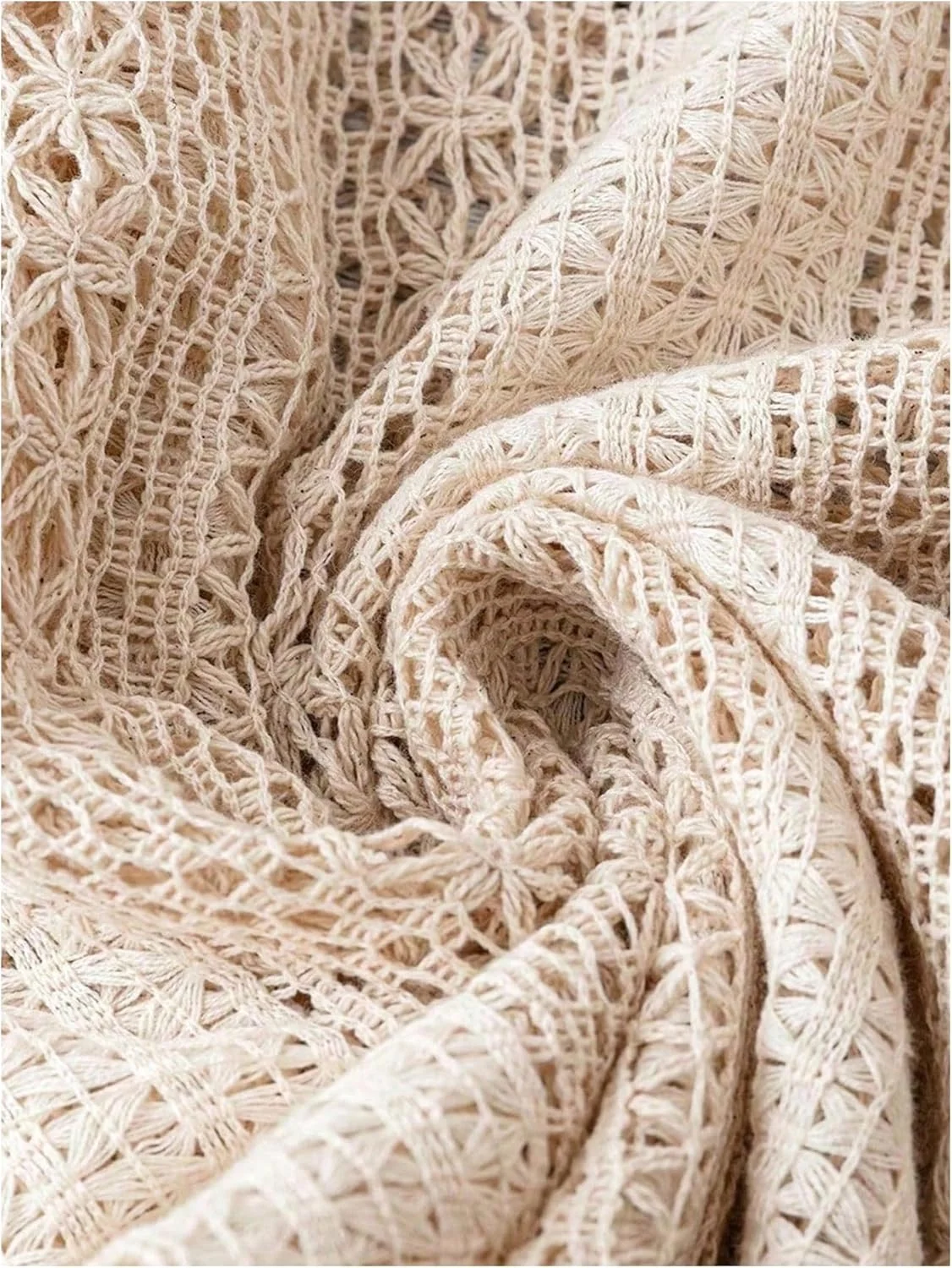 بلوز زنانه قلاب بافی طرح دار GORGLITTER، یقه گرد، آستین کوتاه چین دار، مناسب تعطیلات بلوز زنانه قلاب بافی طرح دار GORGLITTER، یقه گرد، آستین کوتاه چین دار، مناسب تعطیلات