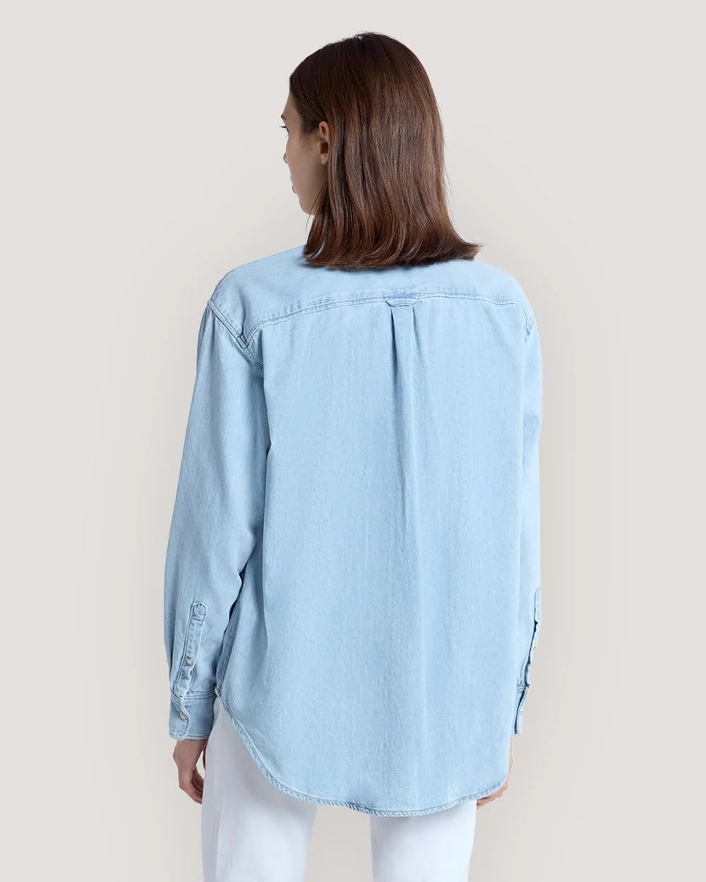 پیراهن جین زنانه گنت مدل 4300529-999 با جزئیات جیب و تن خور راحت