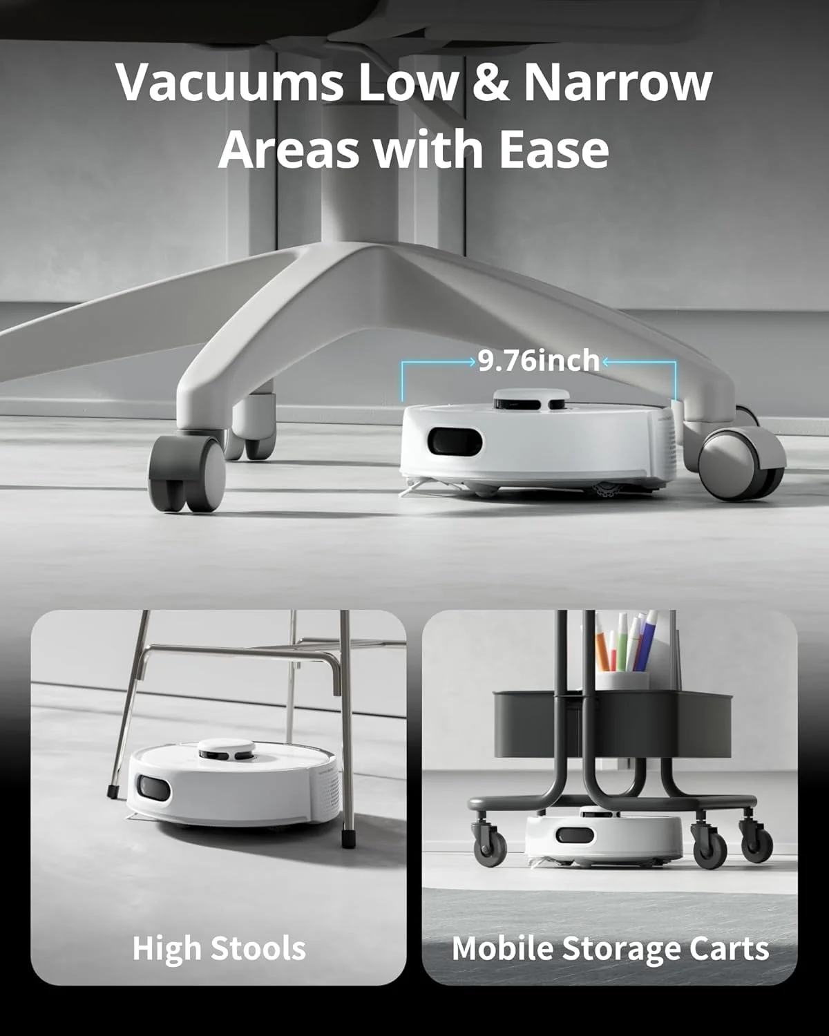 جاروبرقی رباتیک خودکار تخلیه SwitchBot K10+ Pro با قابلیت استفاده 90 روزه بدون نیاز به دخالت دست، جاروبرقی رباتیک مینی فوق العاده بی صدا با مکش قدرتمند، ضد گره خوردگی مو، سازگار با Alexa/Siri/Matter (نیاز به Hub 2)، وای فای 2.4 گیگاهرتز جاروبرقی رباتیک خودکار تخلیه SwitchBot K10+ Pro با قابلیت استفاده 90 روزه بدون نیاز به دخالت دست، جاروبرقی رباتیک مینی فوق العاده بی صدا با مکش قدرتمند، ضد گره خوردگی مو، سازگار با Alexa/Siri/Matter (نیاز به Hub 2)، وای فای 2.4 گیگاهرتز