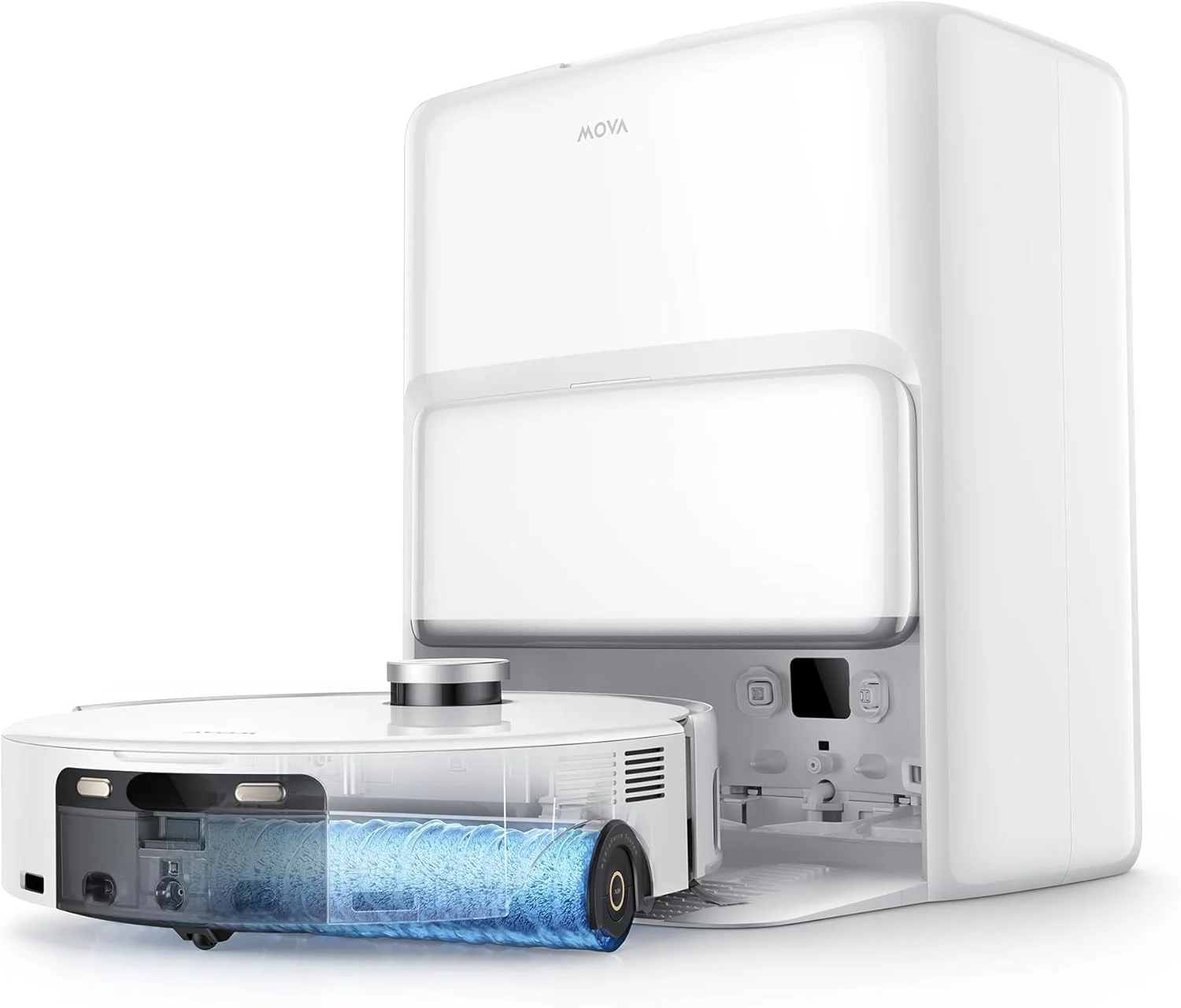 جاروبرقی رباتیک و تی شوی Mova Z60 Ultra Roller SA، مکش 26000Pa، تی کشی با آب گرم و غلتک امتداد یابنده، ایستگاه همه کاره بدون دخالت دست، مکانیزم های سه گانه ضد گره خوردگی، محافظ خودکار فرش، کنترل صوتی جاروبرقی رباتیک و تی شوی Mova Z60 Ultra Roller SA، مکش 26000Pa، تی کشی با آب گرم و غلتک امتداد یابنده، ایستگاه همه کاره بدون دخالت دست، مکانیزم های سه گانه ضد گره خوردگی، محافظ خودکار فرش، کنترل صوتی