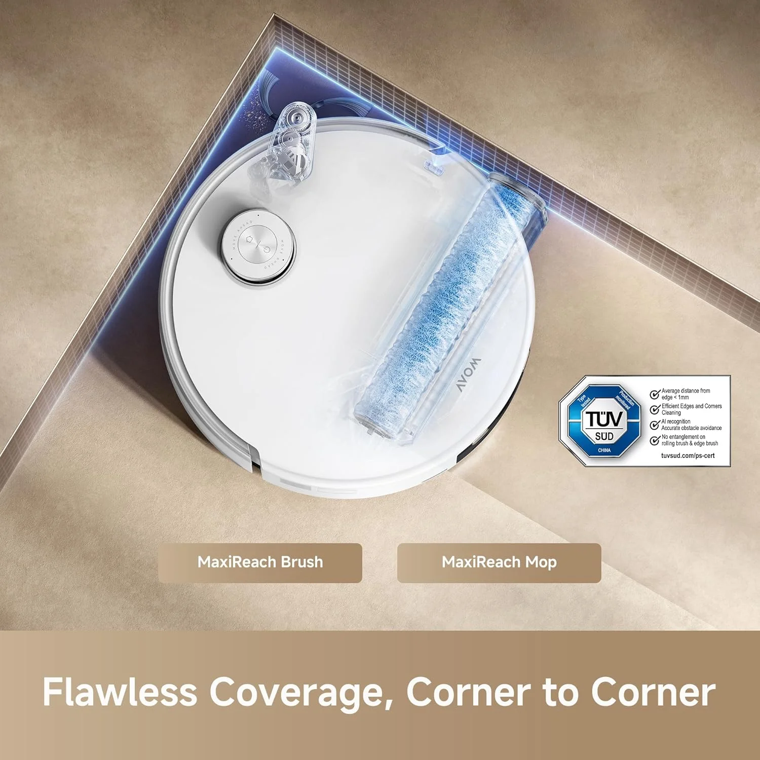 جاروبرقی رباتیک و تی شوی Mova Z60 Ultra Roller SA، مکش 26000Pa، تی کشی با آب گرم و غلتک امتداد یابنده، ایستگاه همه کاره بدون دخالت دست، مکانیزم های سه گانه ضد گره خوردگی، محافظ خودکار فرش، کنترل صوتی جاروبرقی رباتیک و تی شوی Mova Z60 Ultra Roller SA، مکش 26000Pa، تی کشی با آب گرم و غلتک امتداد یابنده، ایستگاه همه کاره بدون دخالت دست، مکانیزم های سه گانه ضد گره خوردگی، محافظ خودکار فرش، کنترل صوتی