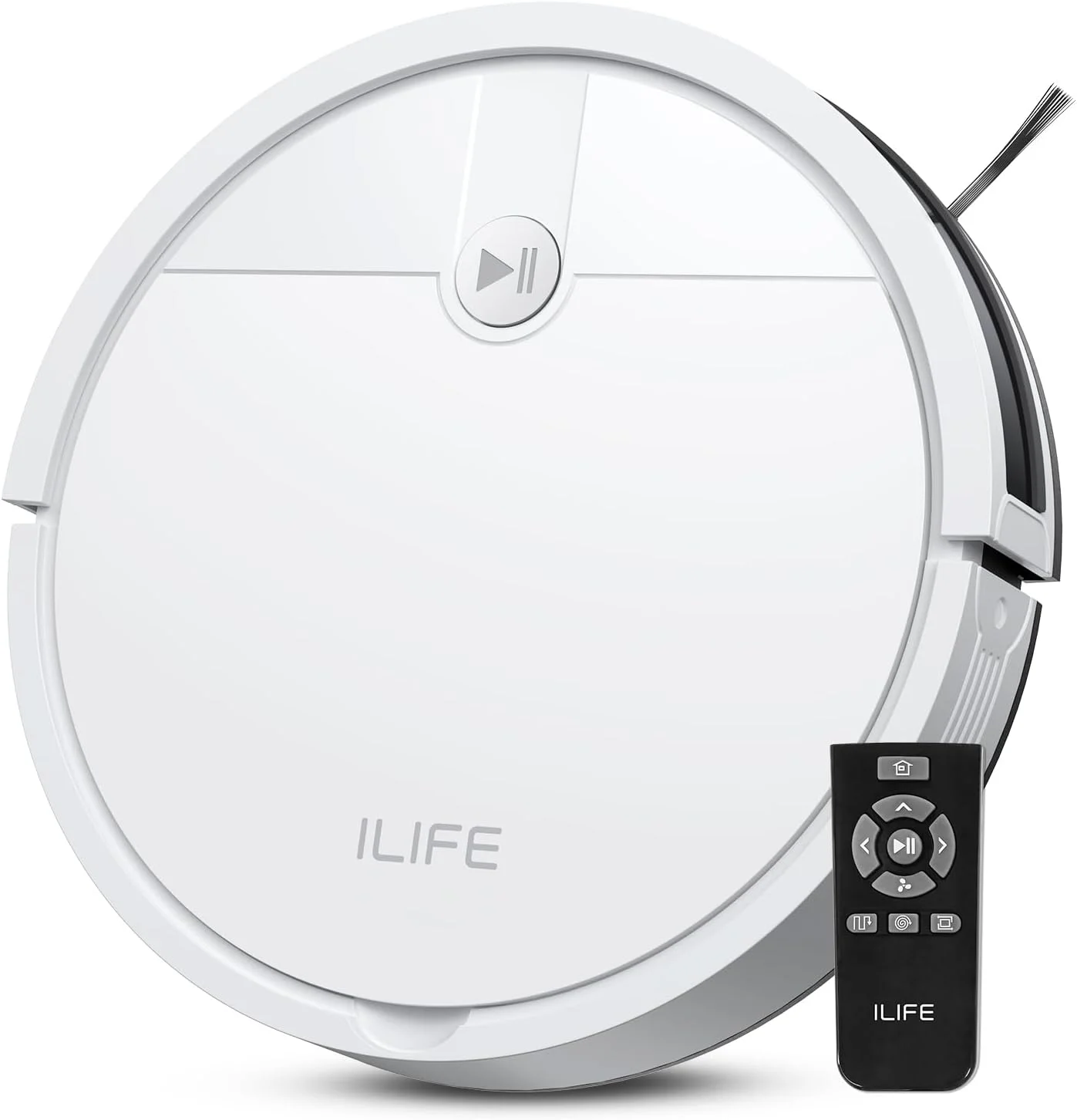 جاروبرقی رباتیک ILIFE V2، مکش بدون گره خوردگی، 120 دقیقه زمان کارکرد، باریک، جاروبرقی رباتیک خودشارژ، ایده آل برای موی حیوانات خانگی و کف های سخت جاروبرقی رباتیک ILIFE V2، مکش بدون گره خوردگی، 120 دقیقه زمان کارکرد، باریک، جاروبرقی رباتیک خودشارژ، ایده آل برای موی حیوانات خانگی و کف های سخت