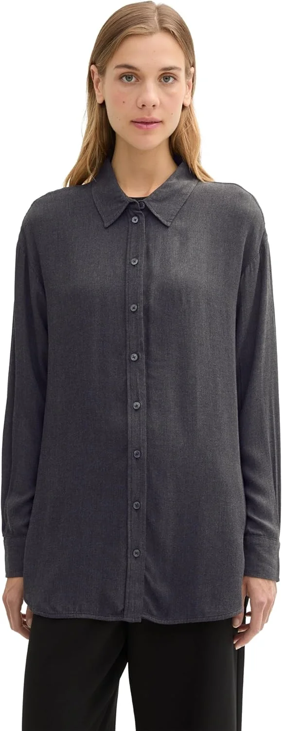 بلوز بزرگ زنانه دکمه دار تام تیلور دنیم مدل 1043165