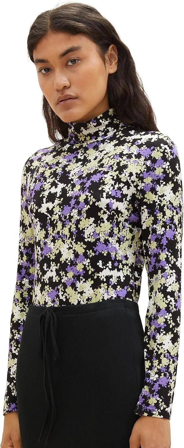 تی شرت آستین بلند زنانه Tom Tailor Denim مدل 1038378