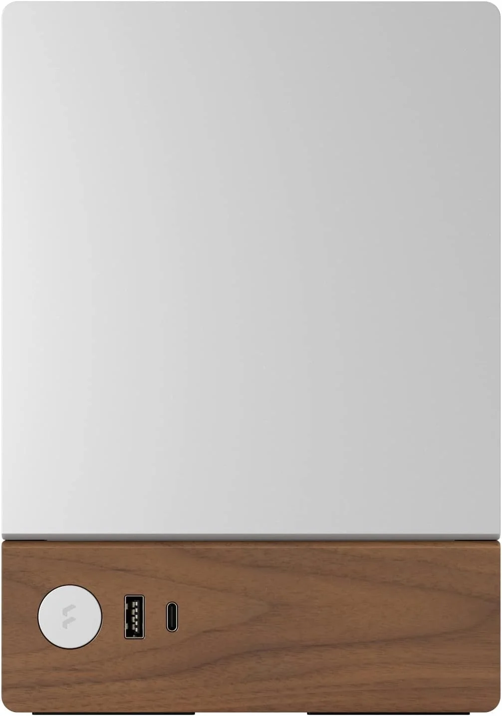 کیس گیمینگ فرم فاکتور کوچک Fractal Design Terra نقره ای - پنل جلویی چوب گردو - mITX – کابل رایزر PCIe 4.0 – USB Type-C - پنل های آلومینیومی آنودایز شده