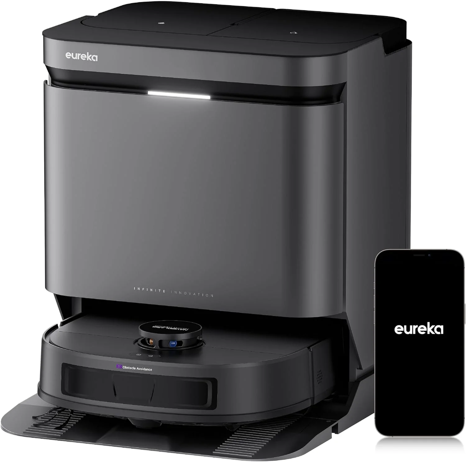 جاروبرقی رباتیک خودکار تخلیه کننده Eureka J15 Evo Ultra، مکش 22000 پاسکال، قابلیت بالا بردن خودکار طی، خشک کن هوای گرم 55 درجه سانتیگراد، اسکراب و جاروبرقی رباتیک توسعه یافته جاروبرقی رباتیک خودکار تخلیه کننده Eureka J15 Evo Ultra، مکش 22000 پاسکال، قابلیت بالا بردن خودکار طی، خشک کن هوای گرم 55 درجه سانتیگراد، اسکراب و جاروبرقی رباتیک توسعه یافته