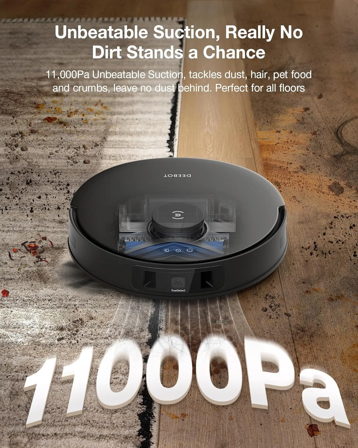 جاروبرقی رباتیک و تیشوی ECOVACS DEEBOT T30S PRO، قدرت مکش 11000Pa، تیکشی لبه تطبیقی TruEdge، فناوری ZeroTangle، تیکشی فوری با هوش مصنوعی، تخلیه و پر کردن خودکار، اجتناب از موانع با هوش مصنوعی جاروبرقی رباتیک و تیشوی ECOVACS DEEBOT T30S PRO، قدرت مکش 11000Pa، تیکشی لبه تطبیقی TruEdge، فناوری ZeroTangle، تیکشی فوری با هوش مصنوعی، تخلیه و پر کردن خودکار، اجتناب از موانع با هوش مصنوعی