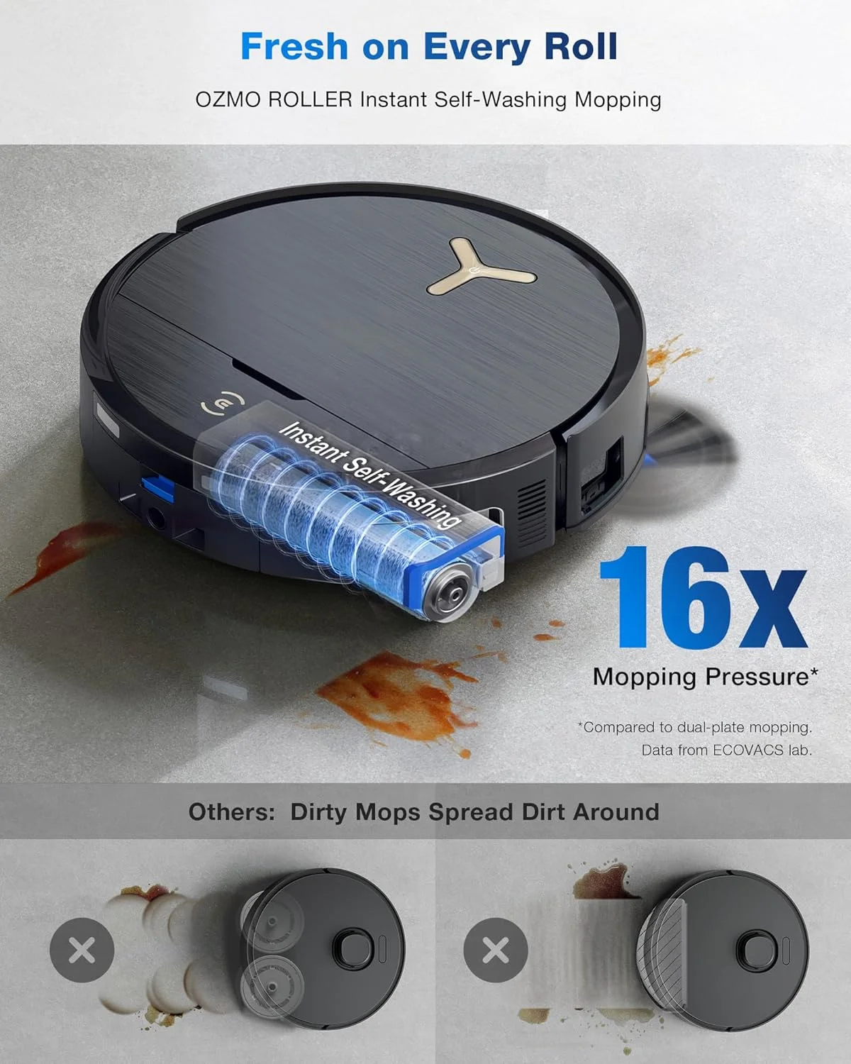 جاروبرقی رباتیک و تی شوی ECOVACS DEEBOT X9 PRO Omni، مکش قدرتمند، تی شوی خودشور فوری OZMO Roller، سیستم ضد گره خوردگی ZeroTangle 3.0، سیستم سه گانه بالابر، مسیریابی هوش مصنوعی، ایستگاه Omni بدون نیاز به دخالت دست جاروبرقی رباتیک و تی شوی ECOVACS DEEBOT X9 PRO Omni، مکش قدرتمند، تی شوی خودشور فوری OZMO Roller، سیستم ضد گره خوردگی ZeroTangle 3.0، سیستم سه گانه بالابر، مسیریابی هوش مصنوعی، ایستگاه Omni بدون نیاز به دخالت دست