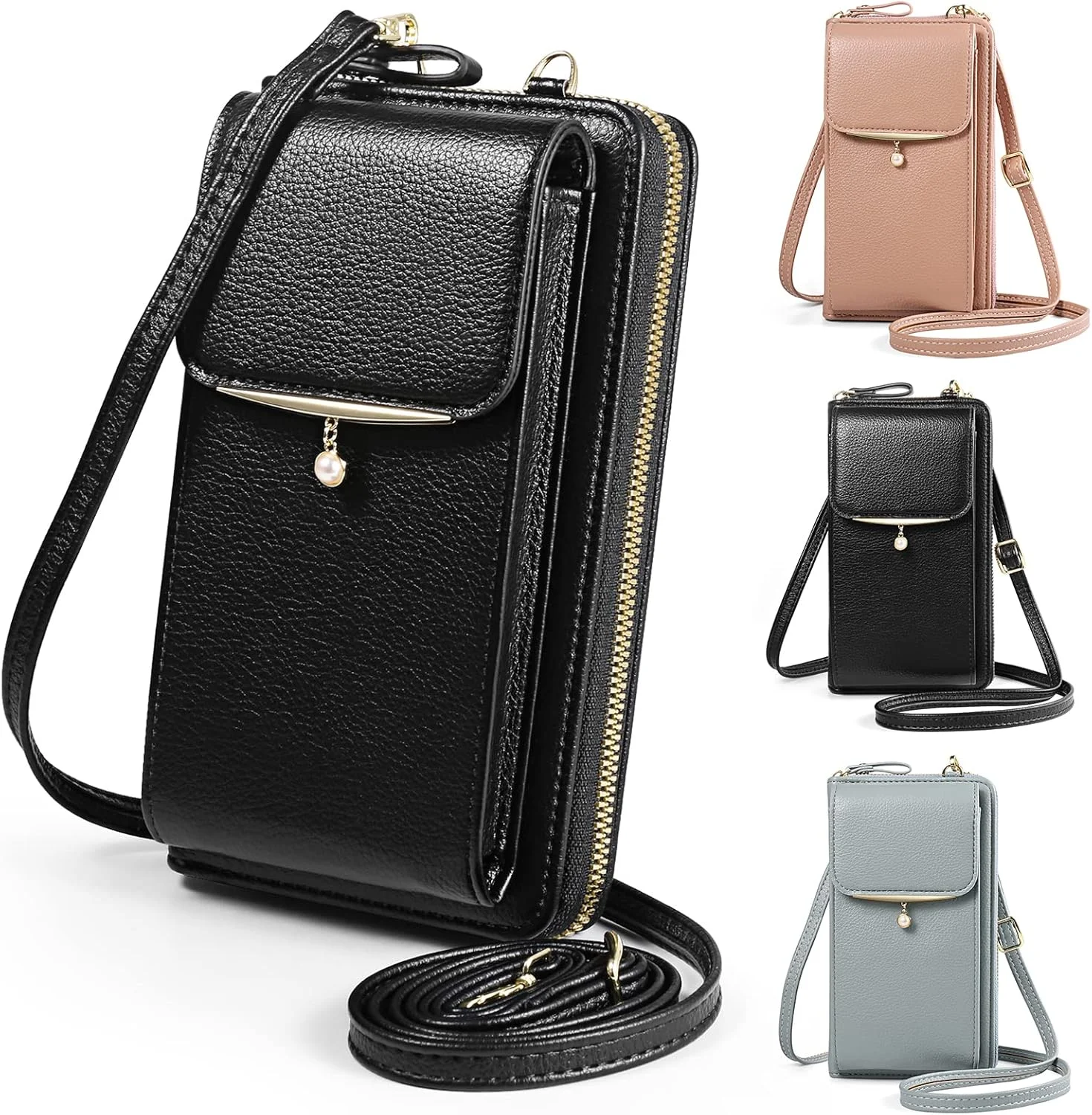 کیف پول موبایل YICHEEY، کیف های کوچک کراس بادی زنانه، کیف مینی دوشی با جای کارت کیف پول موبایل YICHEEY، کیف های کوچک کراس بادی زنانه، کیف مینی دوشی با جای کارت