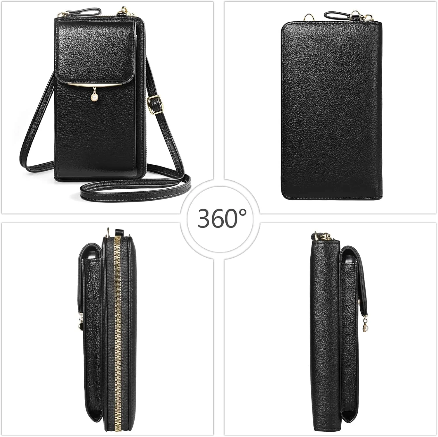 کیف پول موبایل YICHEEY، کیف های کوچک کراس بادی زنانه، کیف مینی دوشی با جای کارت کیف پول موبایل YICHEEY، کیف های کوچک کراس بادی زنانه، کیف مینی دوشی با جای کارت