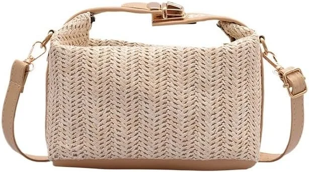 کیف های کوچک بهاره و تابستانه زنانه، مدل کره ای 2025، کیف کراس بادی چند منظوره، کیف دستی حصیری بافته شده تک شانه ساده و شیک کیف های کوچک بهاره و تابستانه زنانه، مدل کره ای 2025، کیف کراس بادی چند منظوره، کیف دستی حصیری بافته شده تک شانه ساده و شیک