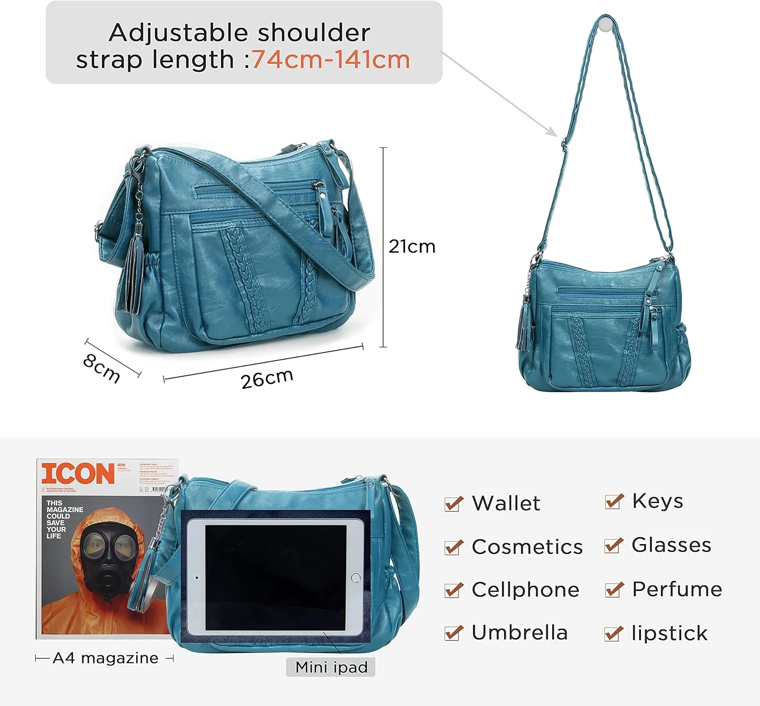 کیف دستی زنانه ولکانیک راک مدل 30-95