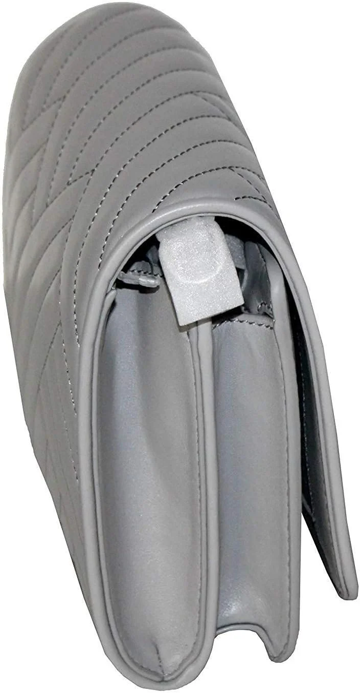 کیف دستی زنانه توری برچ مدل الکسا کمبو کراس بادی چرمی - خاکستری بتنی