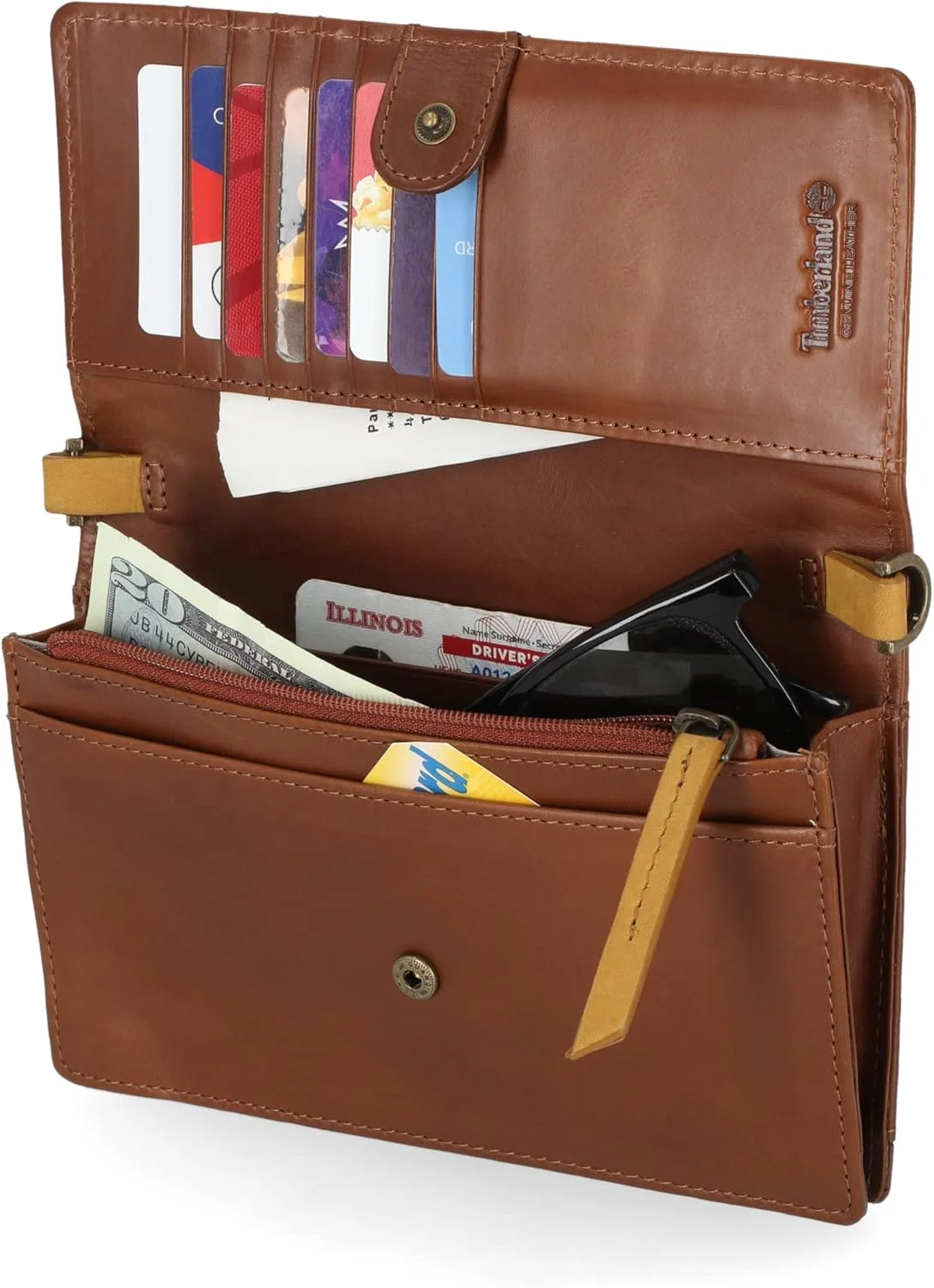 کیف پول و کیف دوشی چرم زنانه Timberland با فناوری Rfid