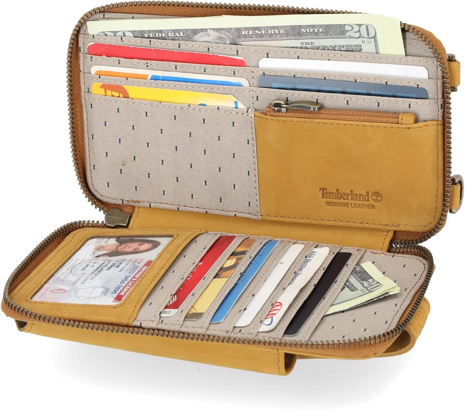 کیف پول و کیف دوشی تلفن چرمی زنانه Timberland