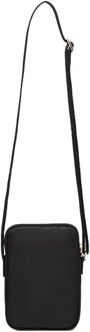 کیف دوشی زنانه تزویق، کیف کوچک رودوشی، کیف پول دستی کوچک با جای کارت اعتباری برای زنان (مشکی)