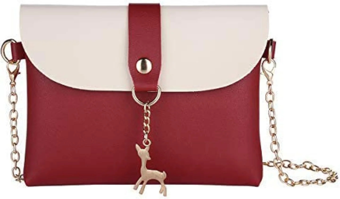 کیف دوشی کوچک سیوسی با آویز، کیف دوشی چرمی PU، کیف تلفن همراه، هدیه برای دختران نوجوان، کیف دوشی کوچک زنجیری