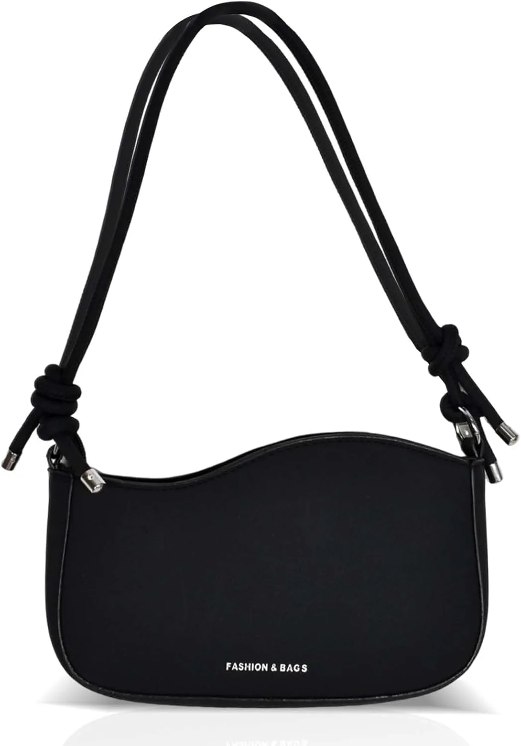 کیف دوشی مشکی زنانه، کیف دستی مشکی کوچک، کیف دوشی سبک وزن کوچک با بست زیپی، بند قابل تنظیم، کیف یکپارچهسازی با سیستمعامل جمع و جور، برای خرید، قرار ملاقات، استفاده روزانه