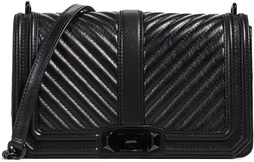 کیف دوشی زنانه ربکا مینکوف مدل Chevron Quilted Love