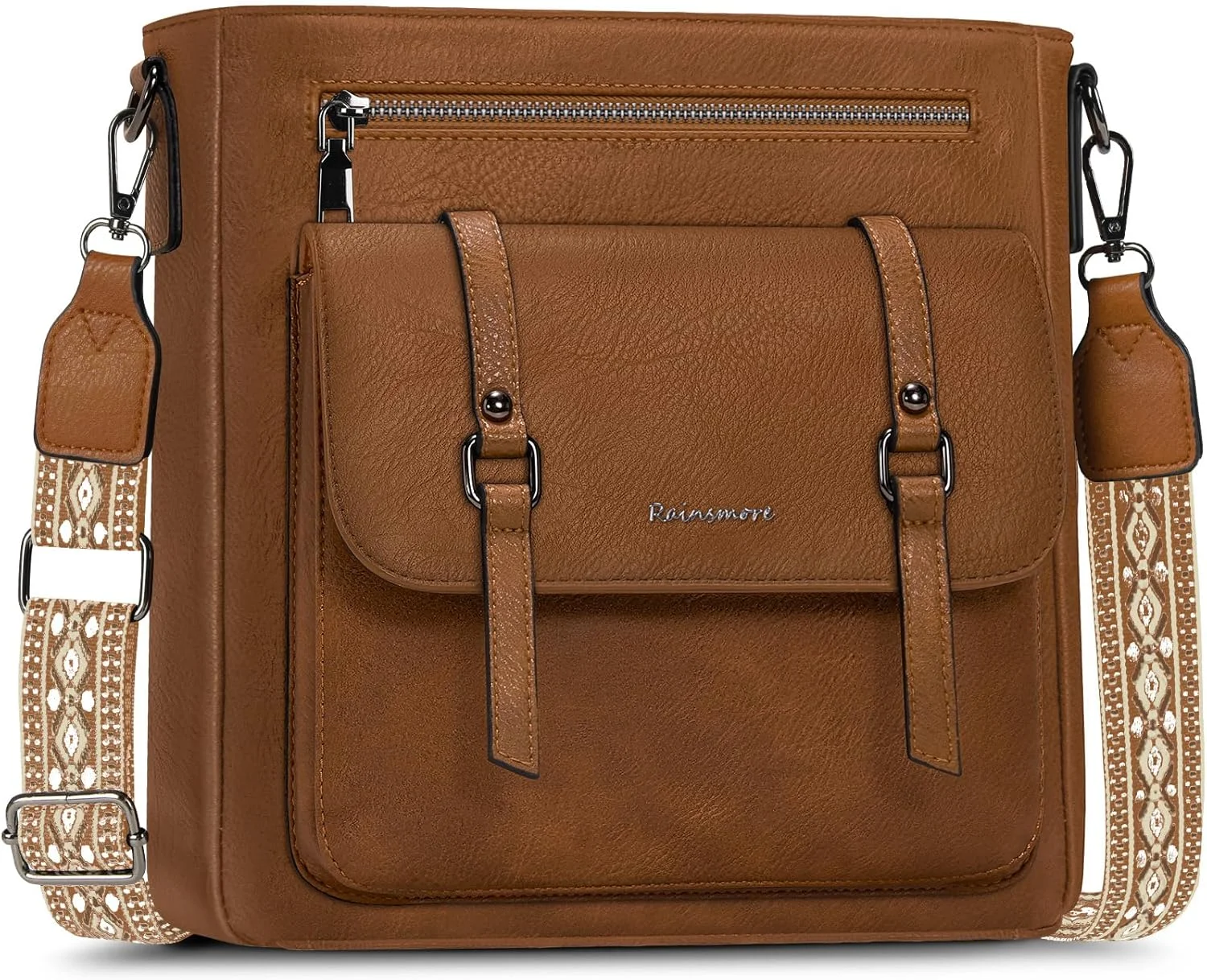 کیف دوشی زنانه RAINSMORE، کیف دستی چرمی ضد آب، کیف شانه ای زنانه، کیف مسافرتی