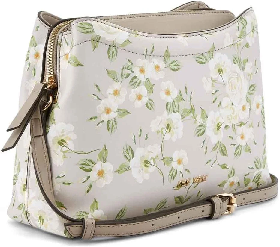 کیف دوشی کوچک ناین وست مدل Kamari با طرح گل صدتومانی
