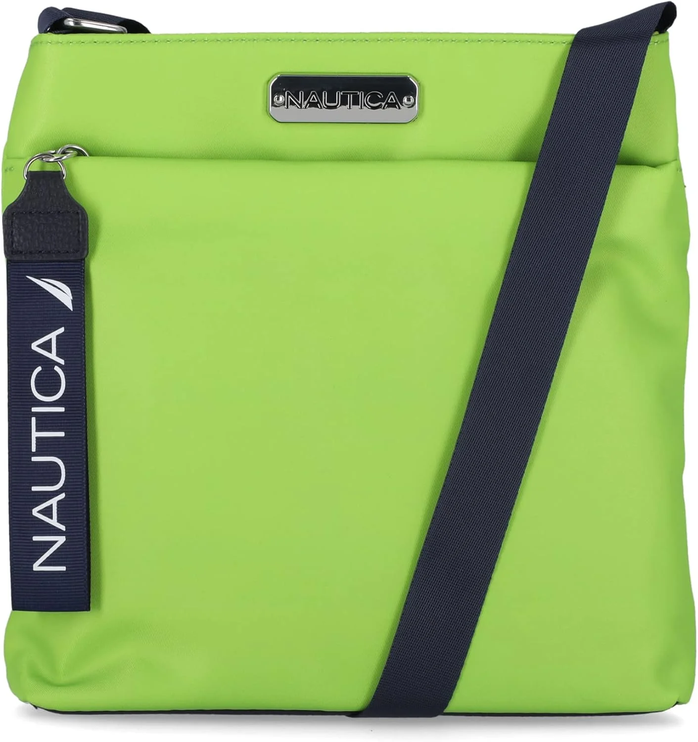 کیف رودوشی کوچک زنانه نایلونی ناتیکا مدل Diver با بند شانه قابل تنظیم، لیمویی