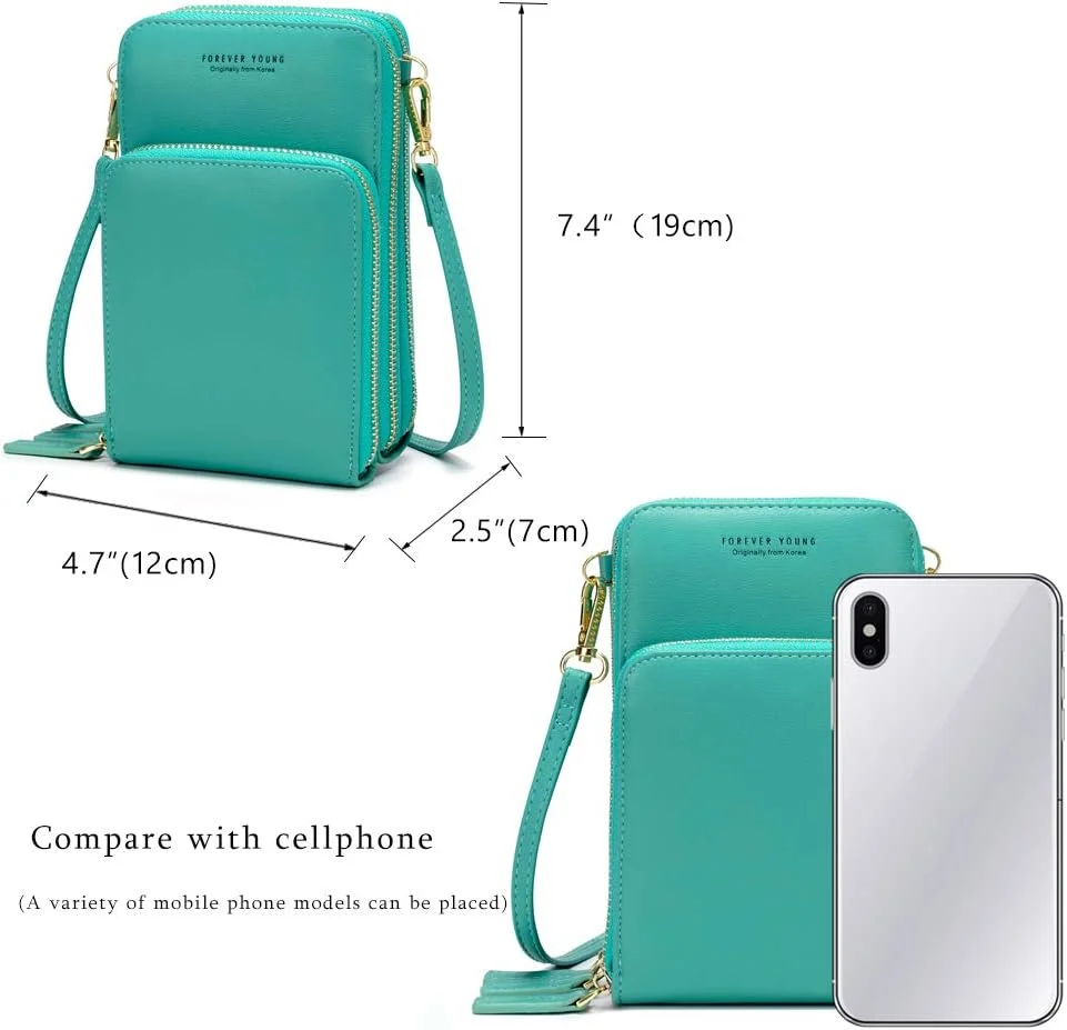 کیف دوشی کوچک تلفن همراه مای فرایدی زنانه، کیف پول دستی کوچک با جای کارت اعتباری
