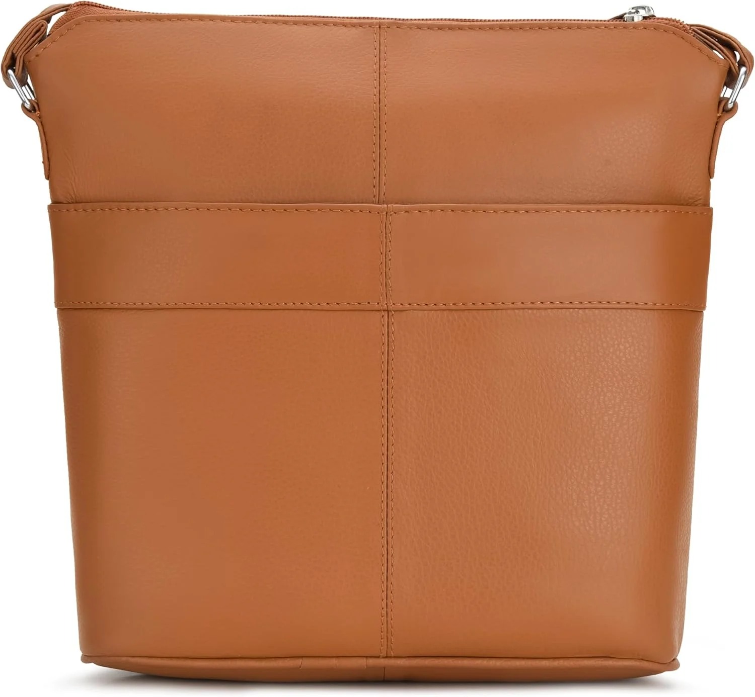 کی لندن کیف دوشی زنانه با یک بند و طراحی شیک، دارای 7 جیب از چرم نرم رنگ تان 922_tan، سایز M