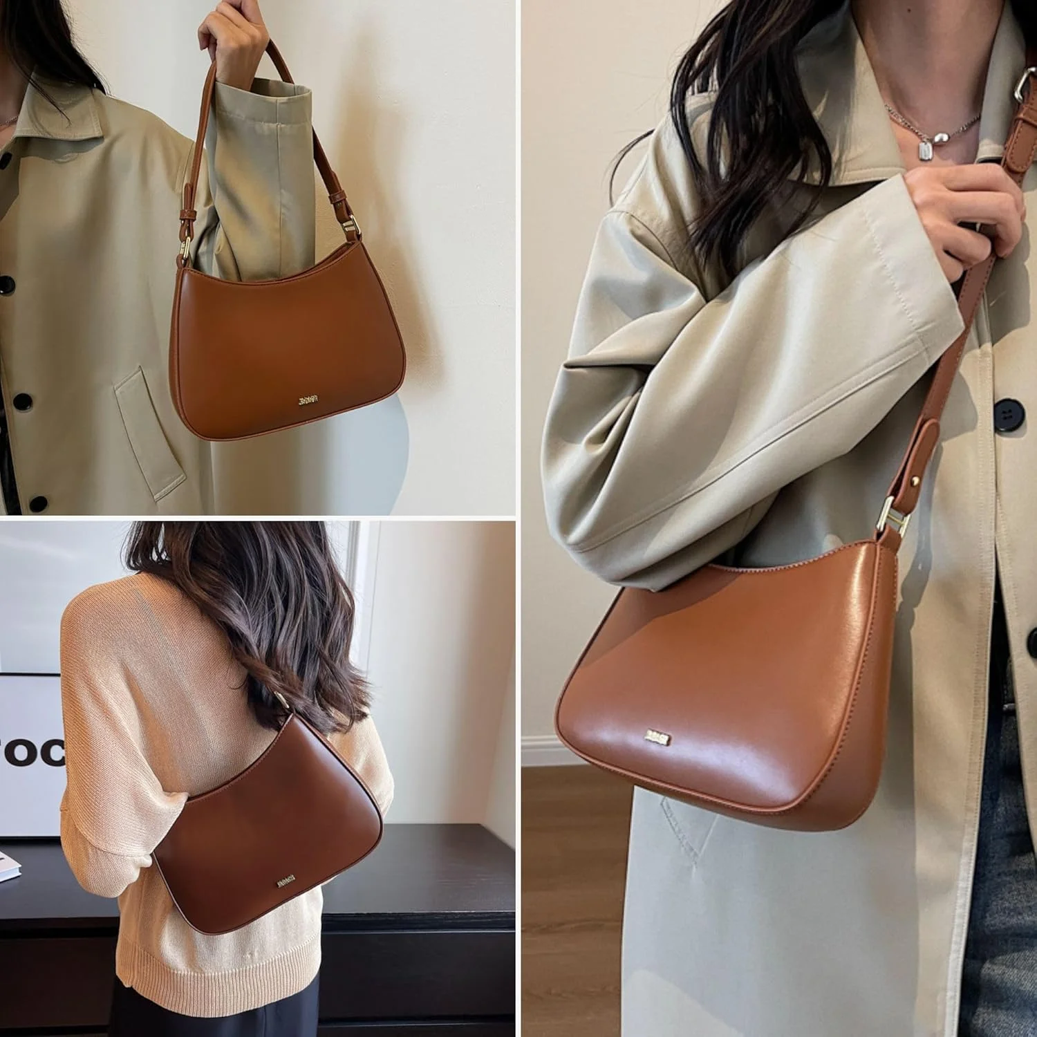 کیف دوشی ماکوکه زنانه، کیف دستی کوچک، کیف کراس بادی Y2K زنانه، کیف دوشی چرم مصنوعی طرح قدیمی برای مهمانی، خرید و دورهمی های زنانه