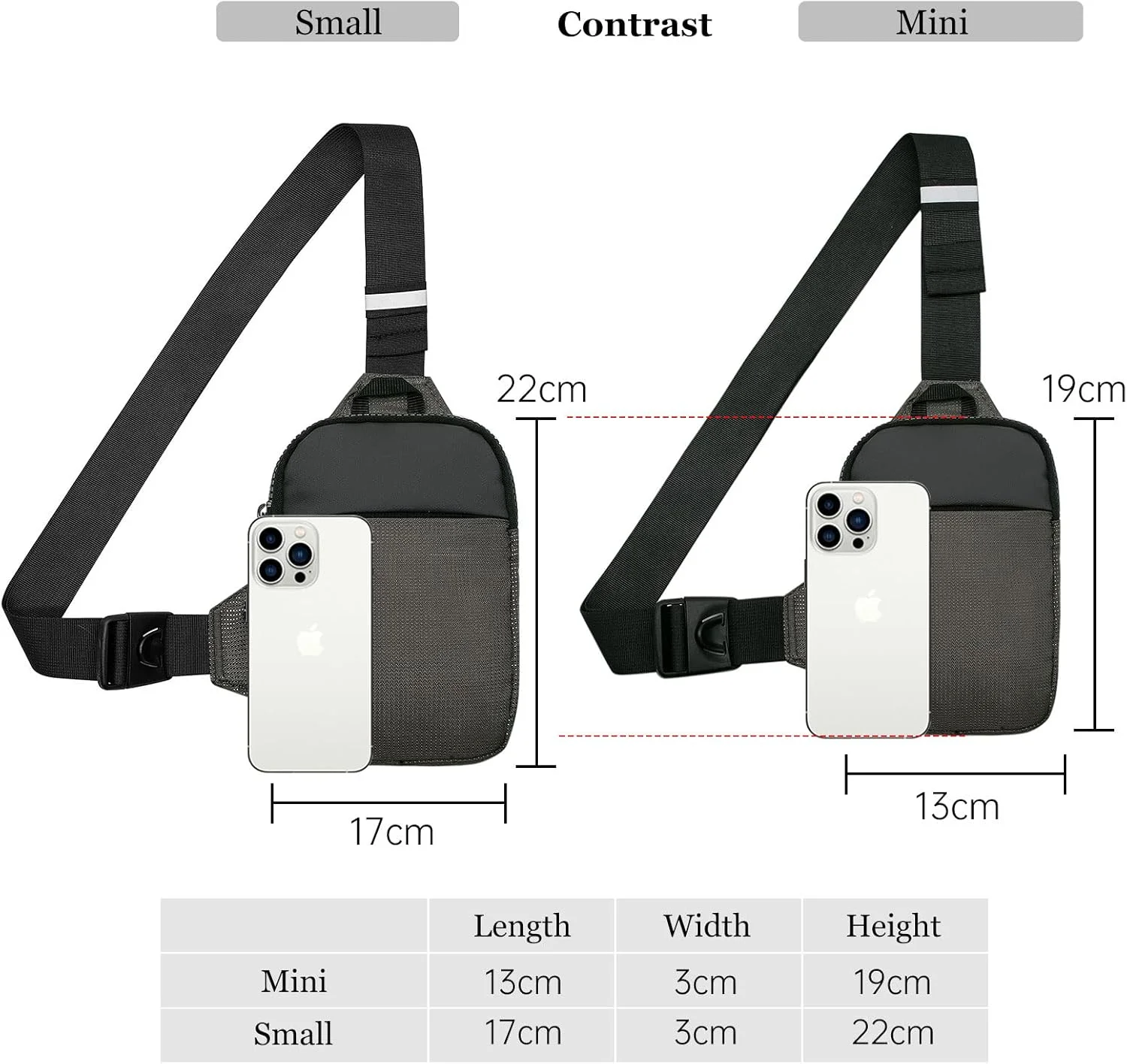 کیف دوشی بزرگسالان لانگ کیپر، بدون کیف کوچک بند دار