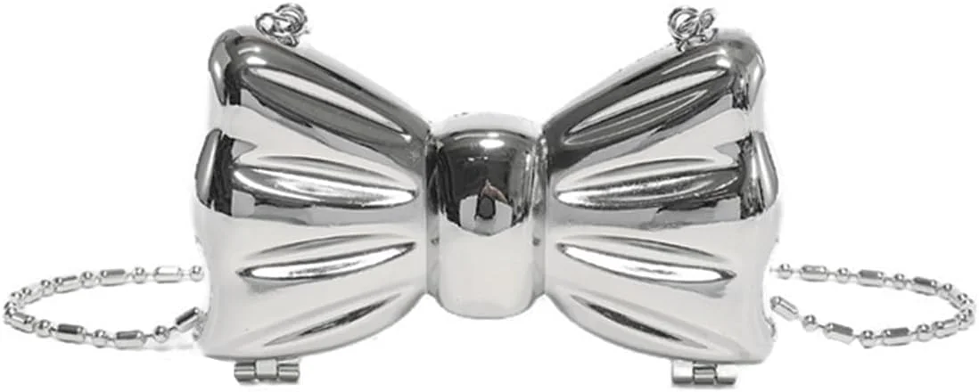 کیف دوشی کوچک زنانه، کیف دستی شیک با طرح پاپیون مناسب عروسی، مهمانی و جشن