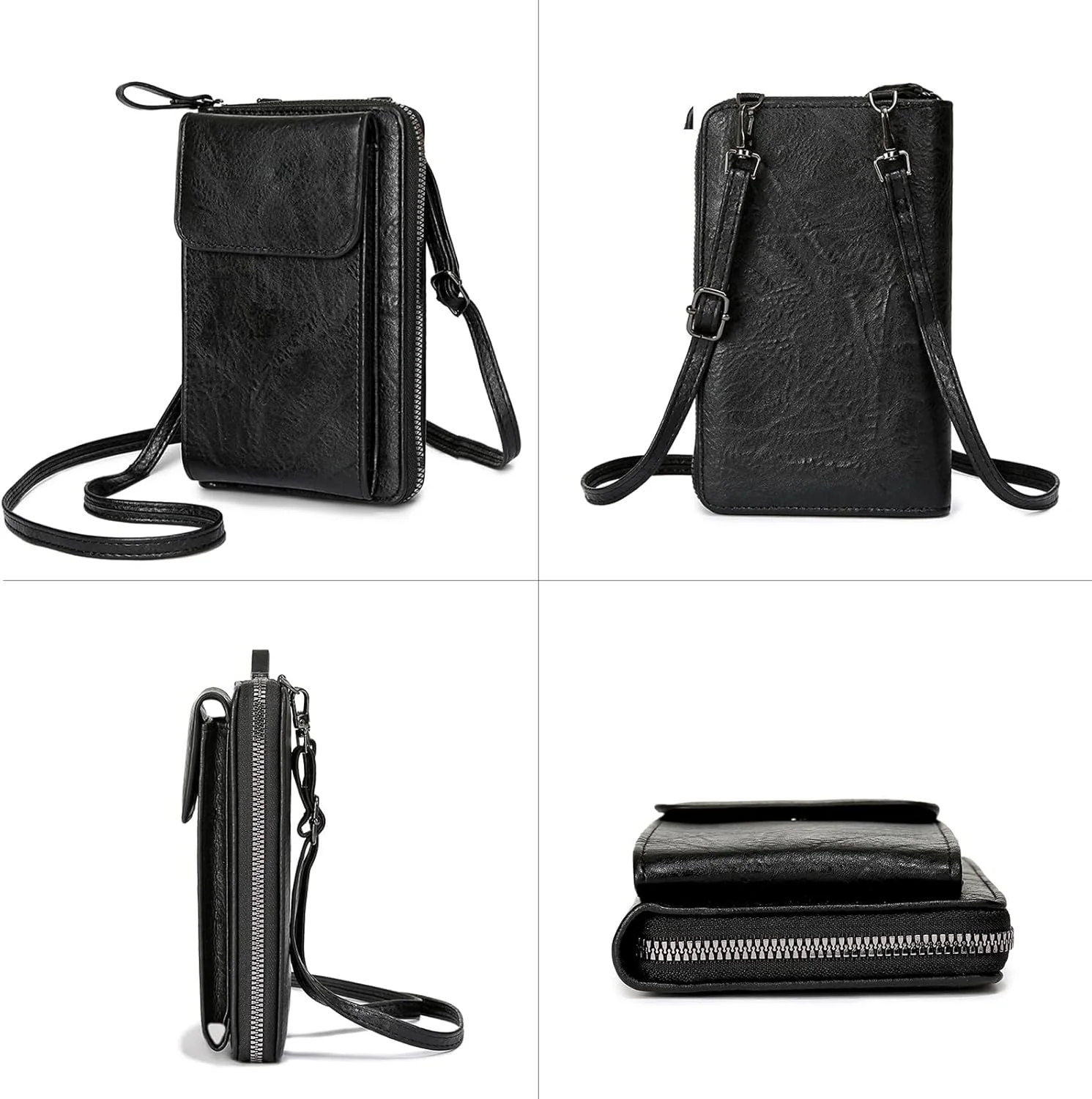 کیف دوشی کوچک چرمی PU، کیف پول موبایل، کیف مچی کارت، کلاچ با جای کارت کیف دوشی کوچک چرمی PU، کیف پول موبایل، کیف مچی کارت، کلاچ با جای کارت