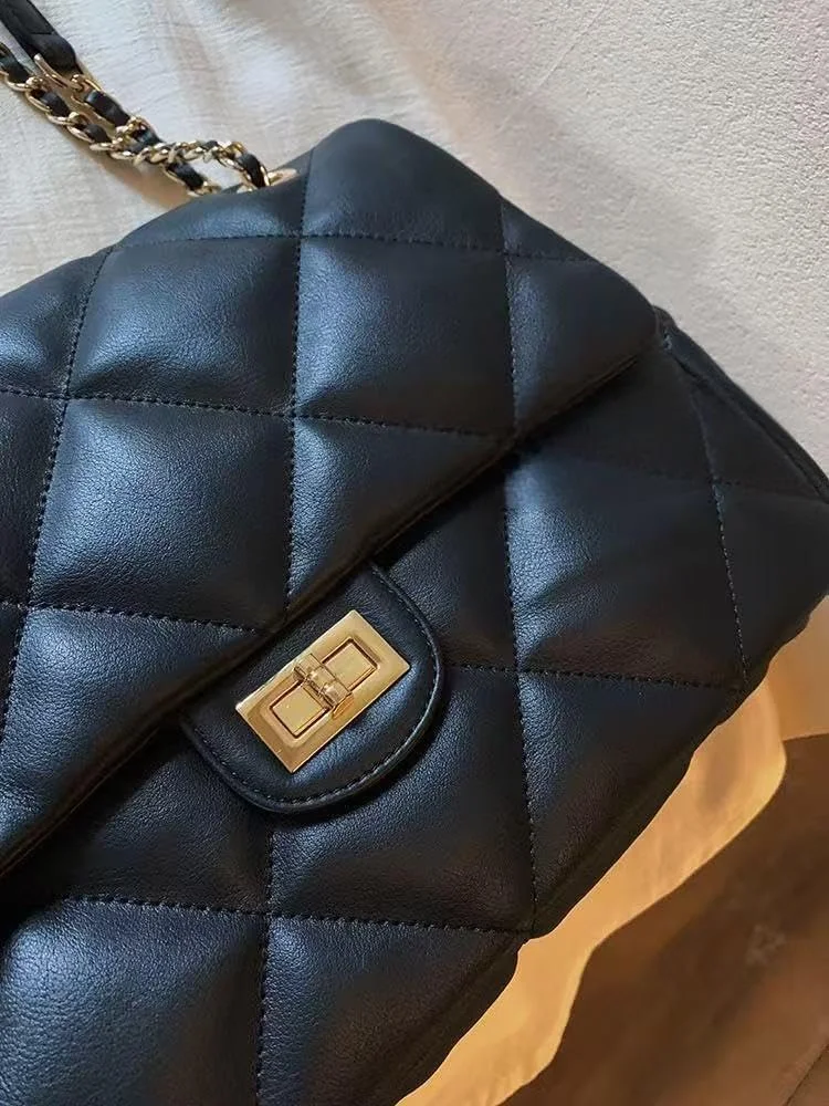 کیف دوشی زنانه چرم مصنوعی مشکی، کیف موبایل، کیف پول، کیف دستی، کیف کارت