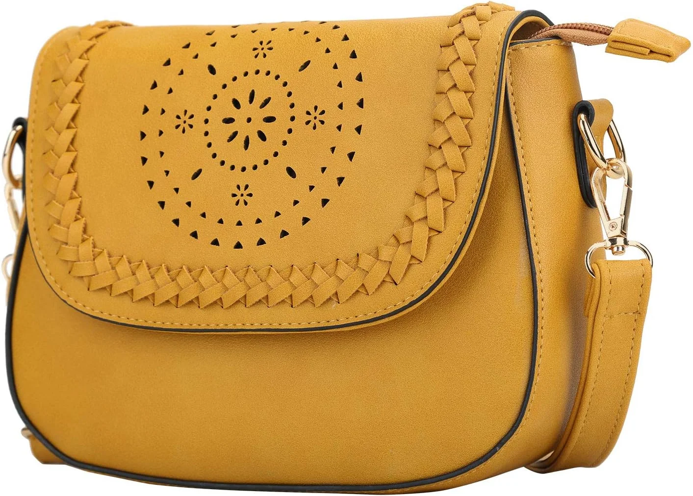 کیف دوشی زنانه KKXIU با طرح مشبک و بند قابل تنظیم