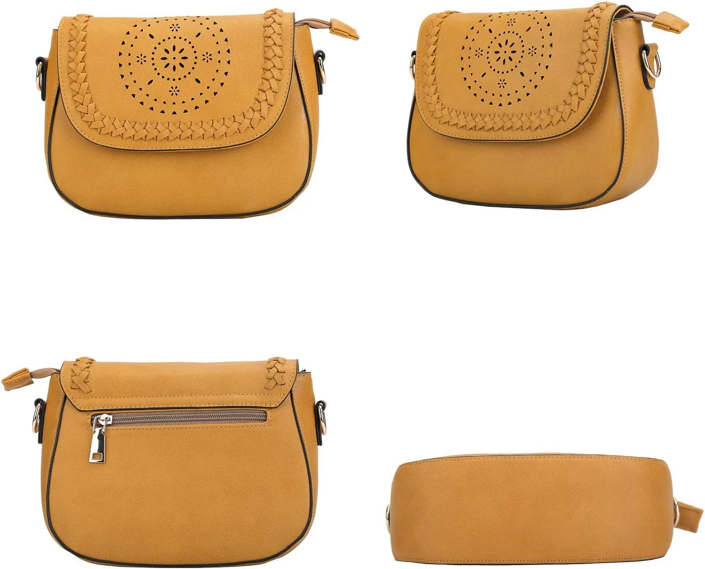 کیف دوشی زنانه KKXIU با طرح مشبک و بند قابل تنظیم