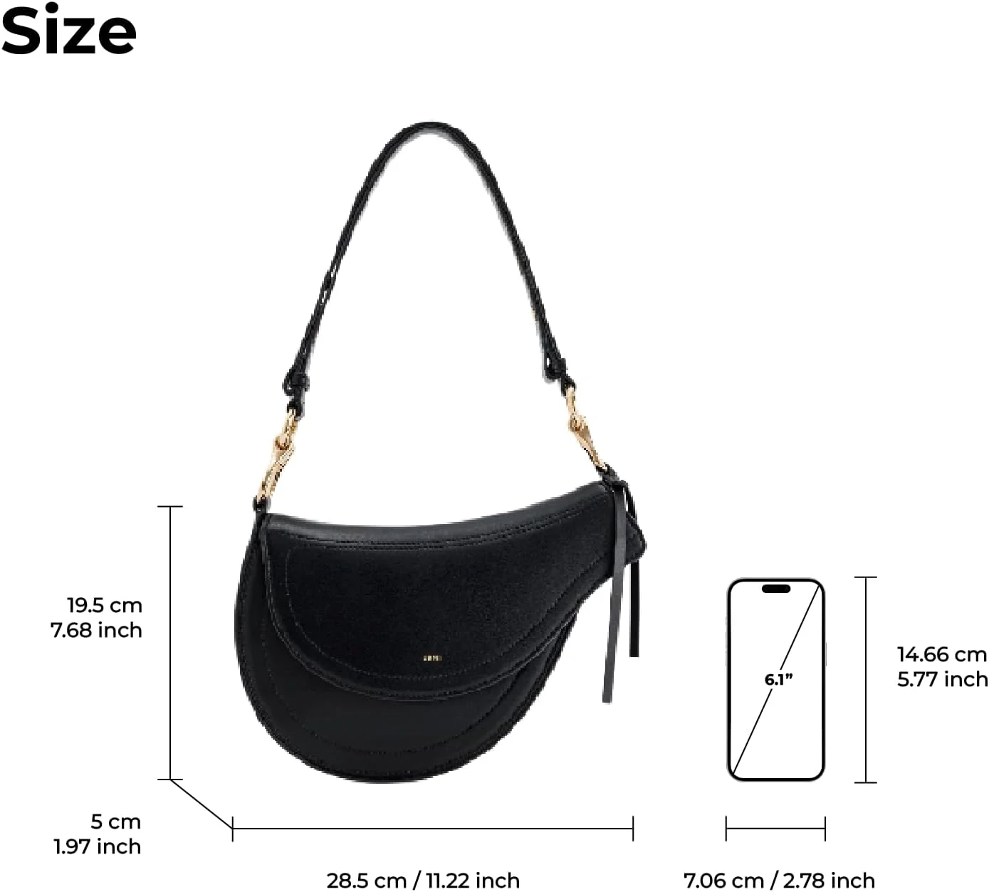 کیف دوشی اشلی زنانه جی دبلیو پی