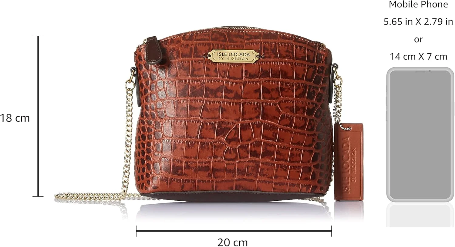 کیف دوشی زنانه چرم طبیعی آیل لوکادا بای هایدساین