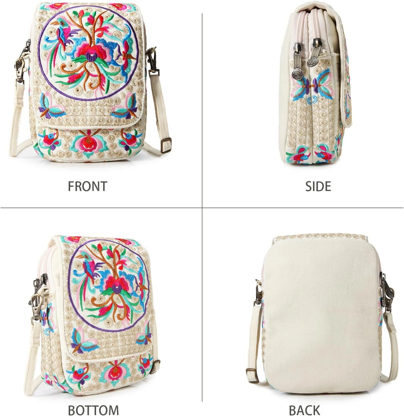 کیف دوشی زنانه گودهان مدل Sc081-بژ رترو، وسترن