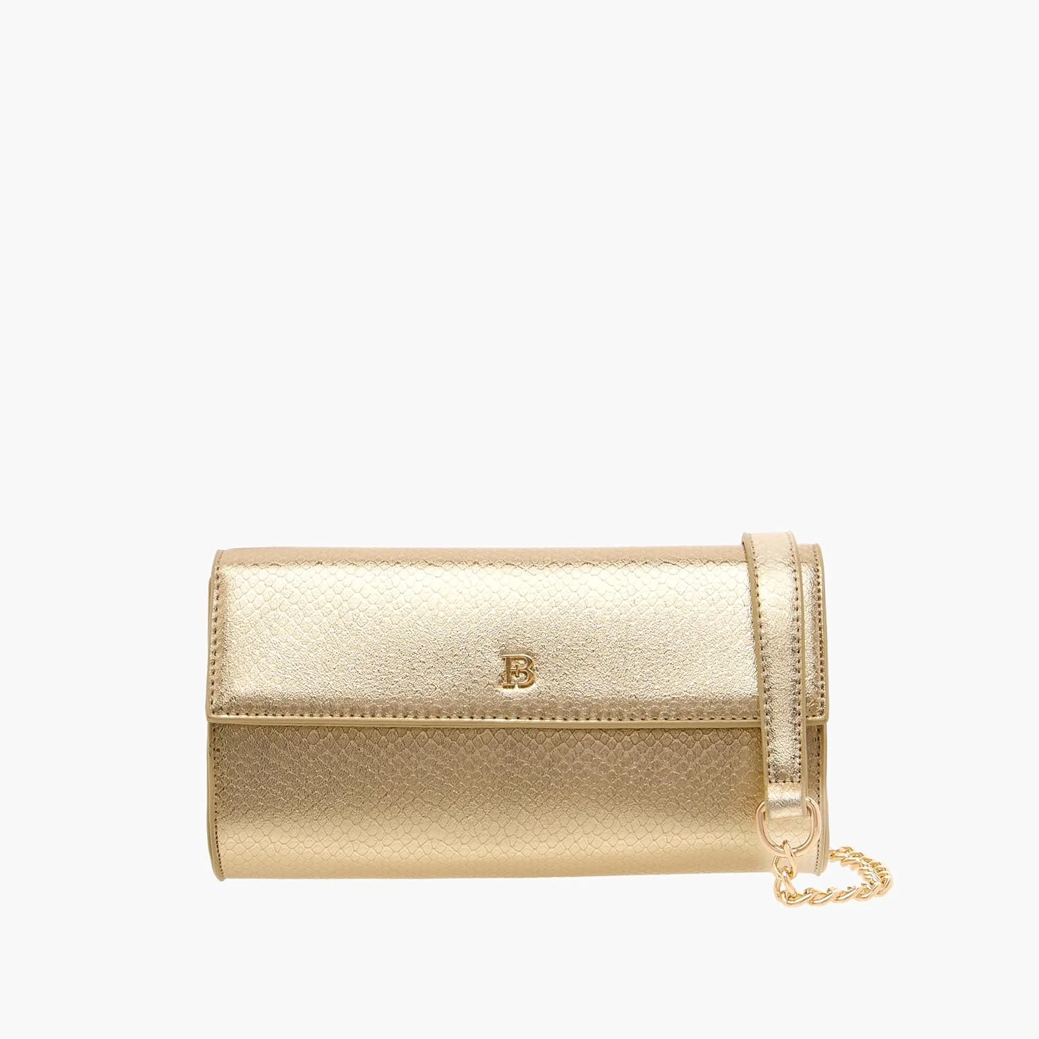 کیف دوشی زنانه Flora Bella از Shoexpress - بافت دار، دارای بند زنجیری جداشدنی و بست فلپ