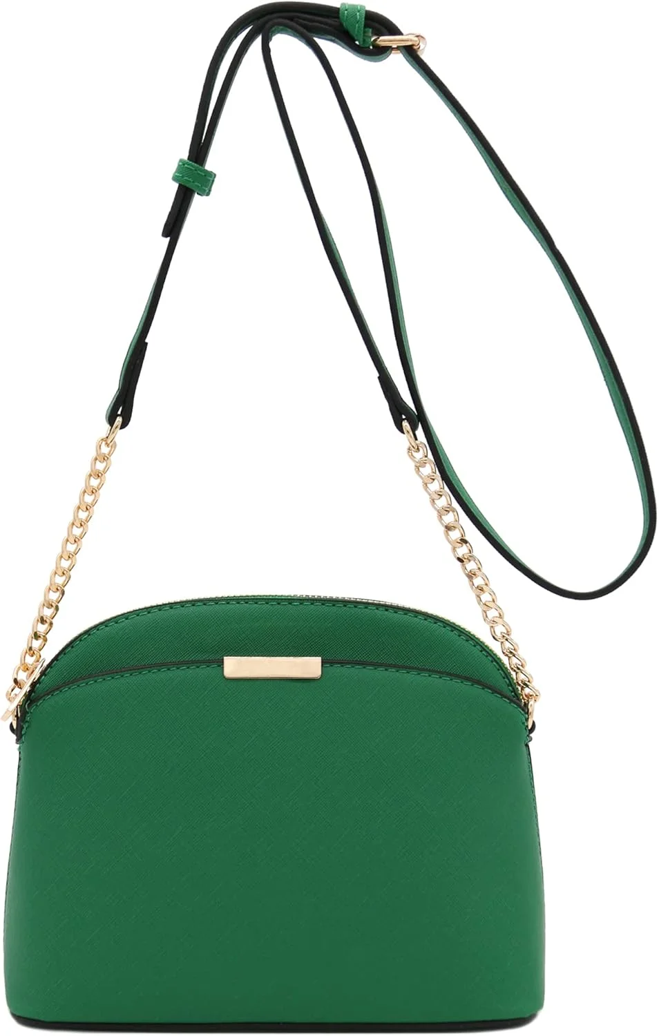 کیف دوشی گنبدی کوچک FashionPuzzle Saffiano با بند زنجیری