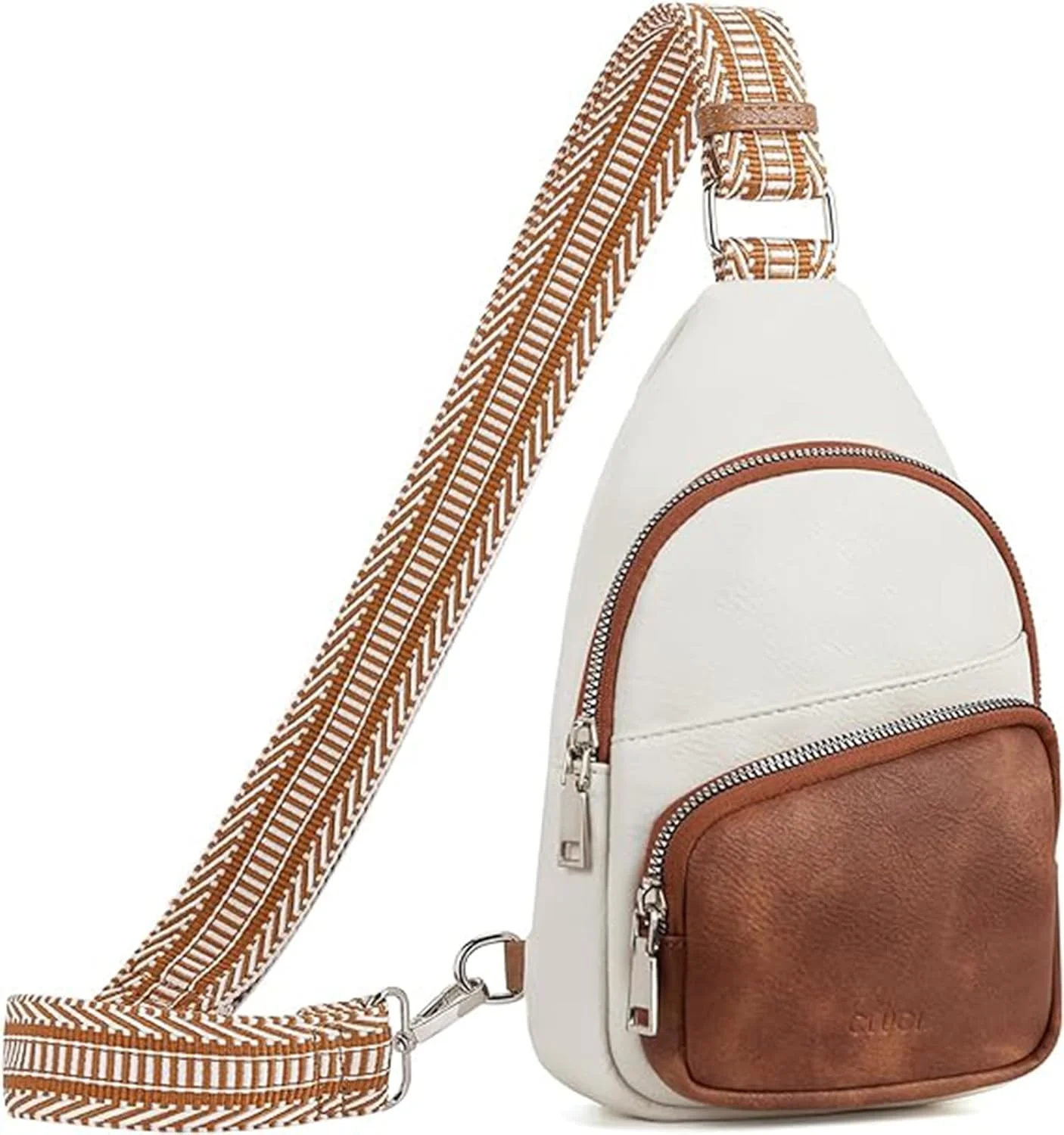 کیف دوشی کوچک اکسفور زنانه، کیف کمری چرم مصنوعی، کیف کراس بادی زنانه، کیف سینه ای با بند گیتار