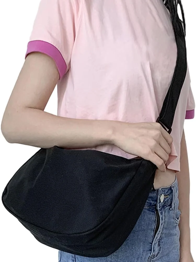 کیف دوشی زنانه Cici، کیف دوشی دانشجویی، کیف های کراس بادی با زیپ و بند قابل تنظیم