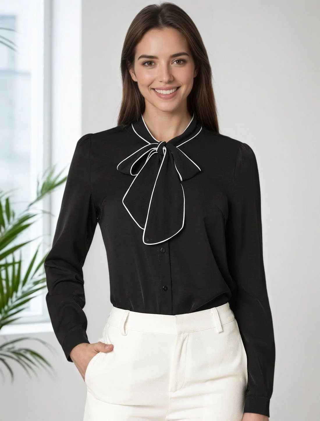 پیراهن زنانه الگرا کا، بلوز راه راه پایه