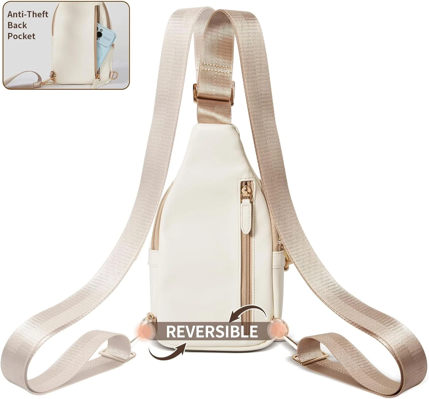 کیف دوشی کوچک زنانه، کیف های یک طرفه با جیب RFID، کیف دوشی PU، کیف های سینه ای شانه ای با گیره های زیپ ضد سرقت بند قابل تنظیم کیف های کراس بادی برای خرید و مسافرت بانوان