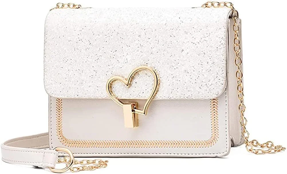 کیف دوشی کوچک، کیف یک طرفه زنانه KASTWAVE برای دختران نوجوان، سفید