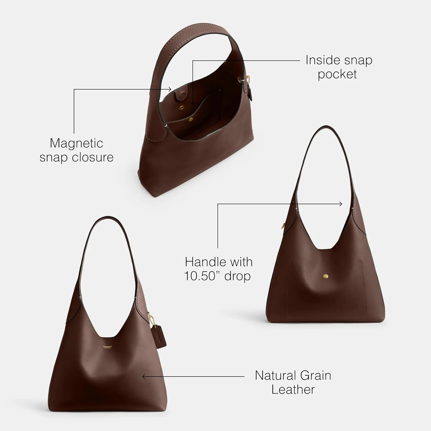 کیف دوشی زنانه کوچ مدل Courage 28