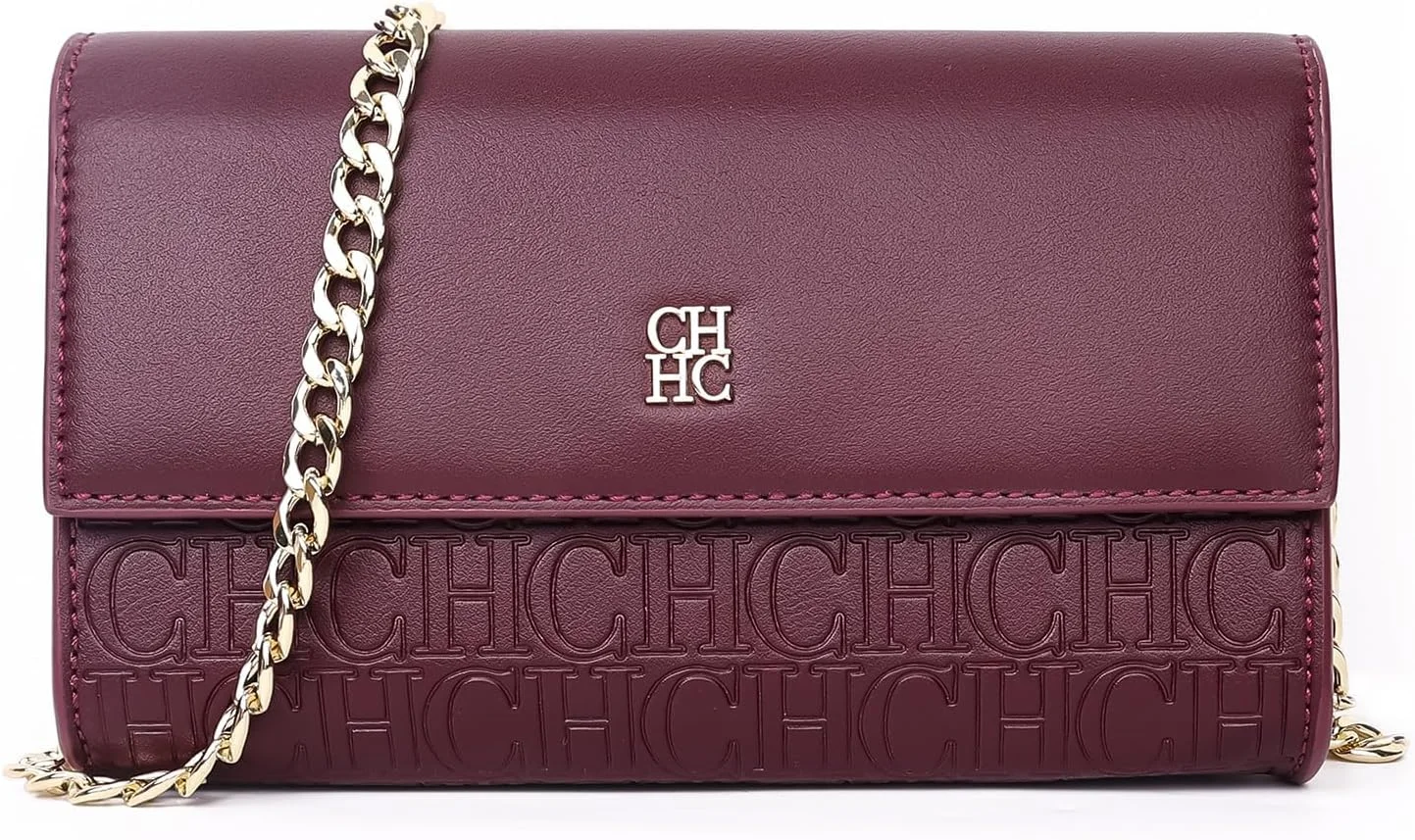 کیف دوشی کوچک زنانه، کیف پول موبایل زنانه با بند زنجیری و جای کارت اعتباری