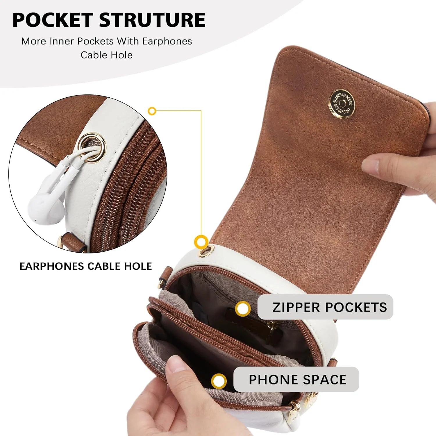 کیف دوشی کوچک زنانه بوستانتن، کیف موبایل چرمی، کیف دستی کوچک دوشی