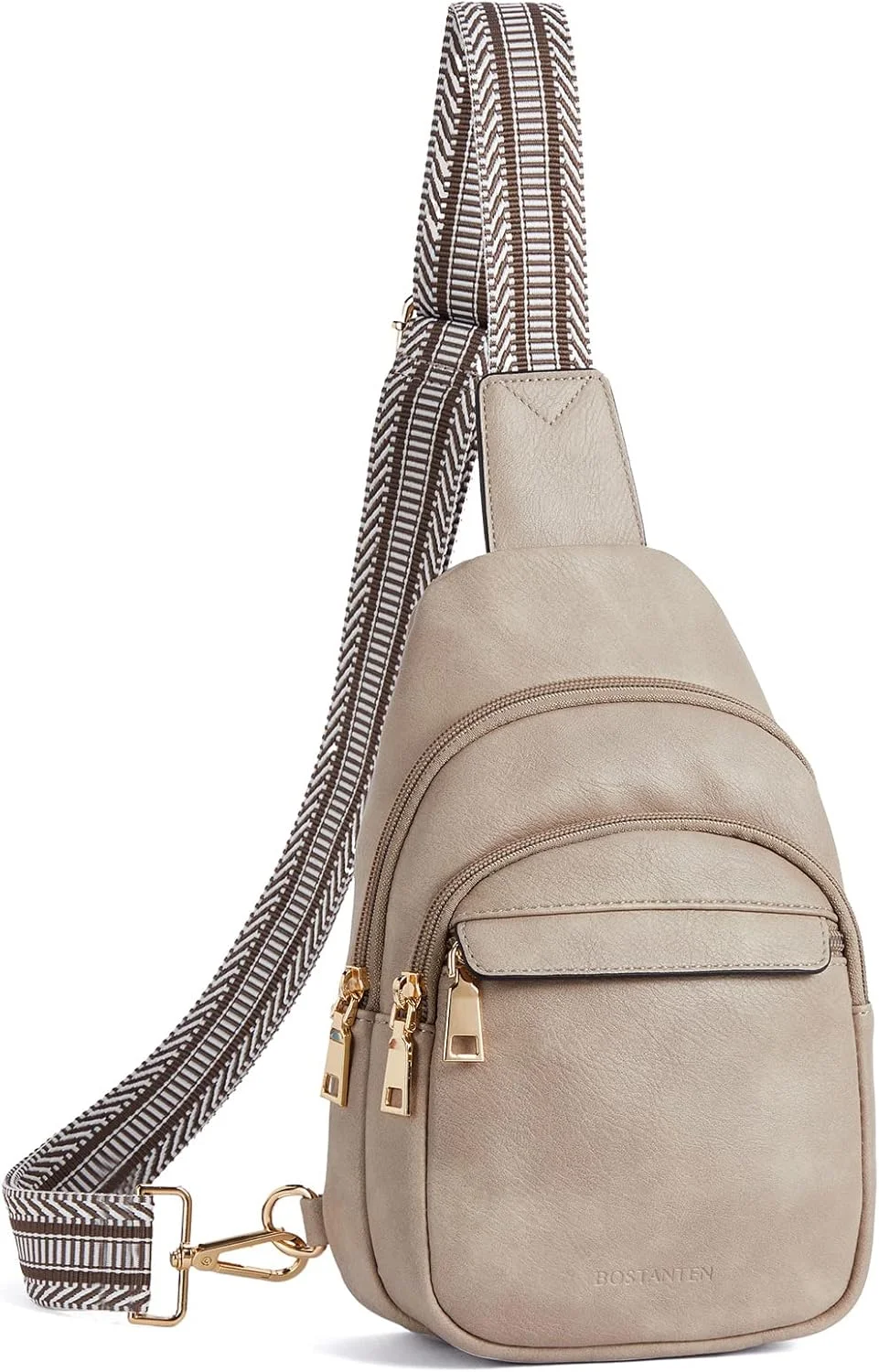 کیف دوشی چرمی BOSTANTEN زنانه، کیف کوچک کراس بادی و کمری، کیف سینه ای و شانه ای زنانه