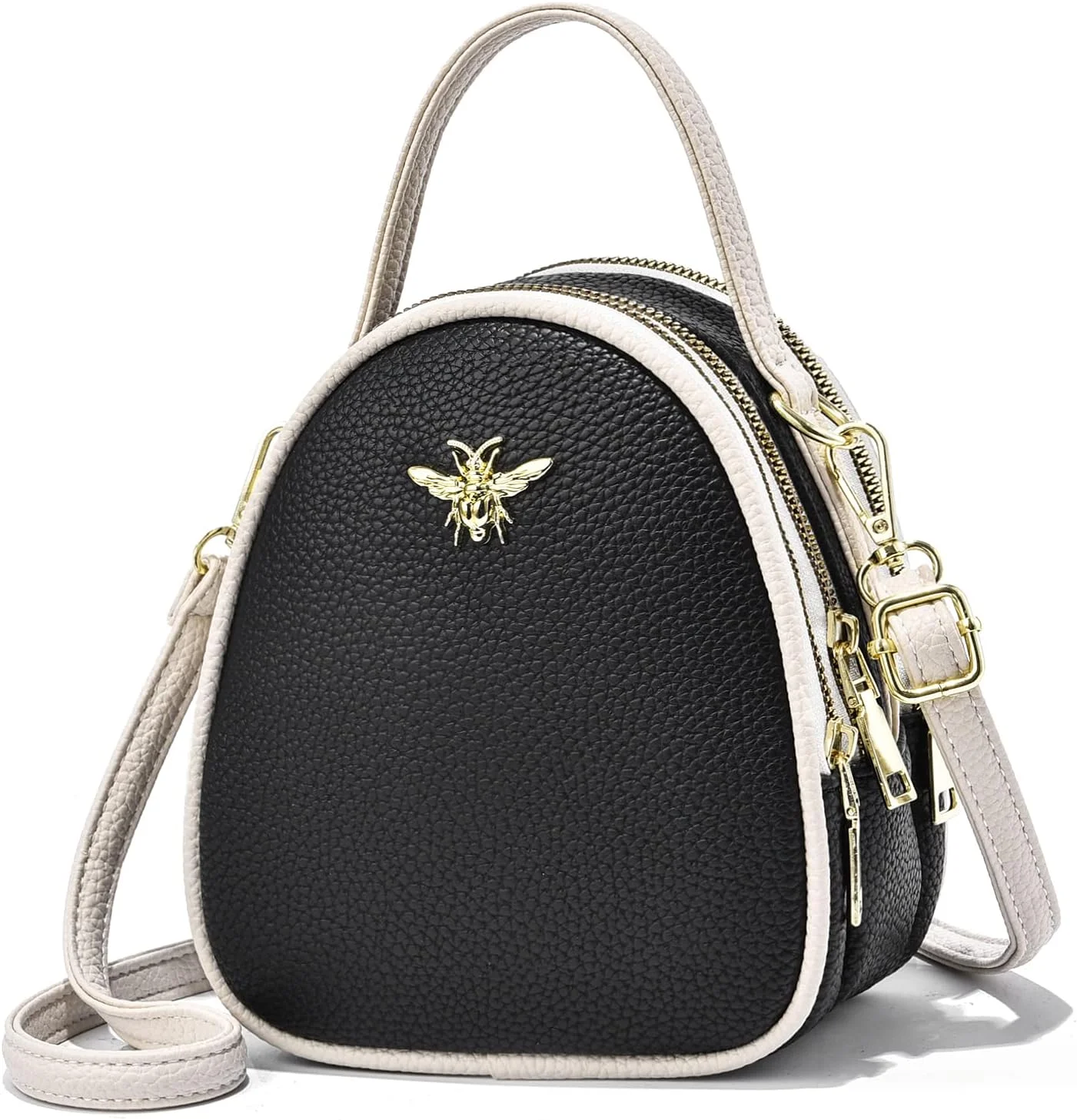 کیف دوشی کوچک و سبک زنانه بایکلی، کیف پول و کیف دستی شیک تلفن همراه، 0-6-مشکی1